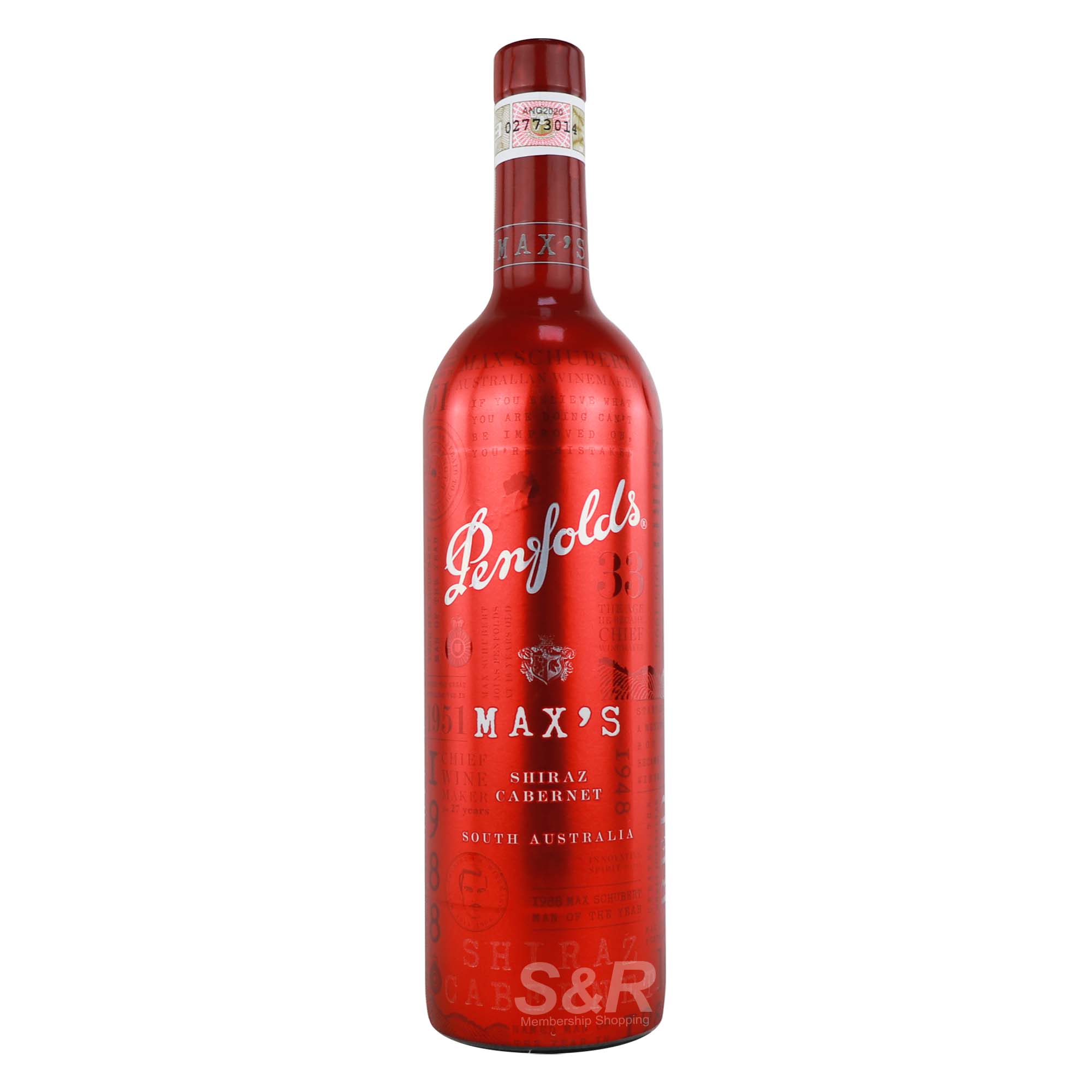 Penfolds Max’s Shiraz Cabernet 750mL Penfolds Max’s Shiraz Cabernet 750mL